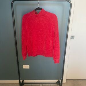 LOFT Vibrant Red Women's Turtleneck Sweater